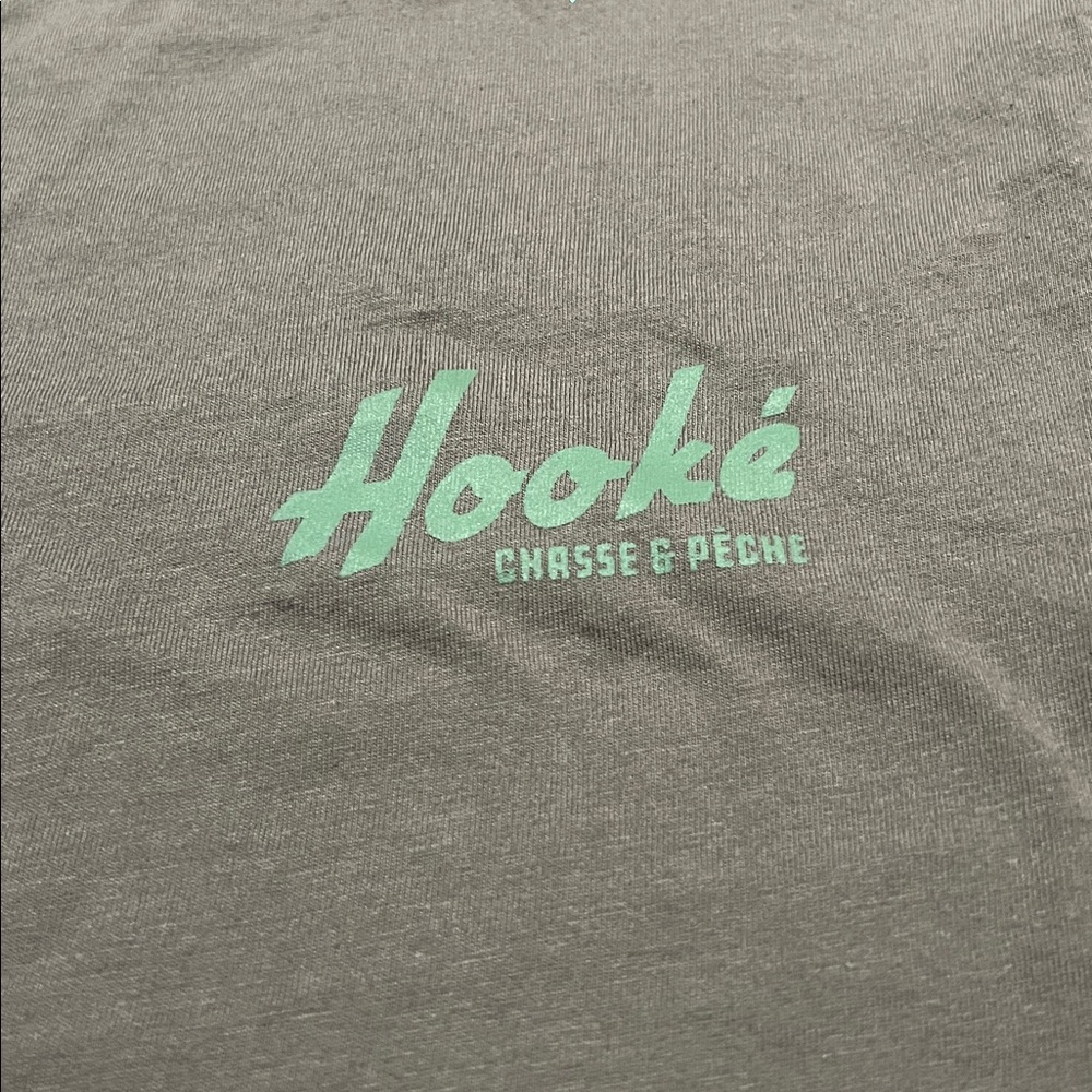 Hooke Chasse et Peche Long Sleeve Shirt Green Women’s Size Large - Picture 2 of 6
